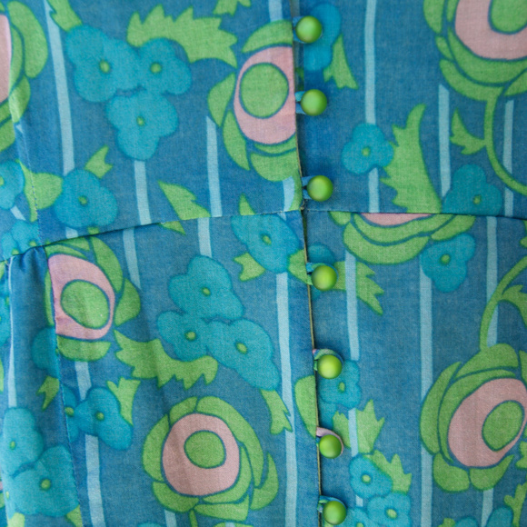 Johnny Martin Button Front Boho Chic Sundress - Picture 4 of 8